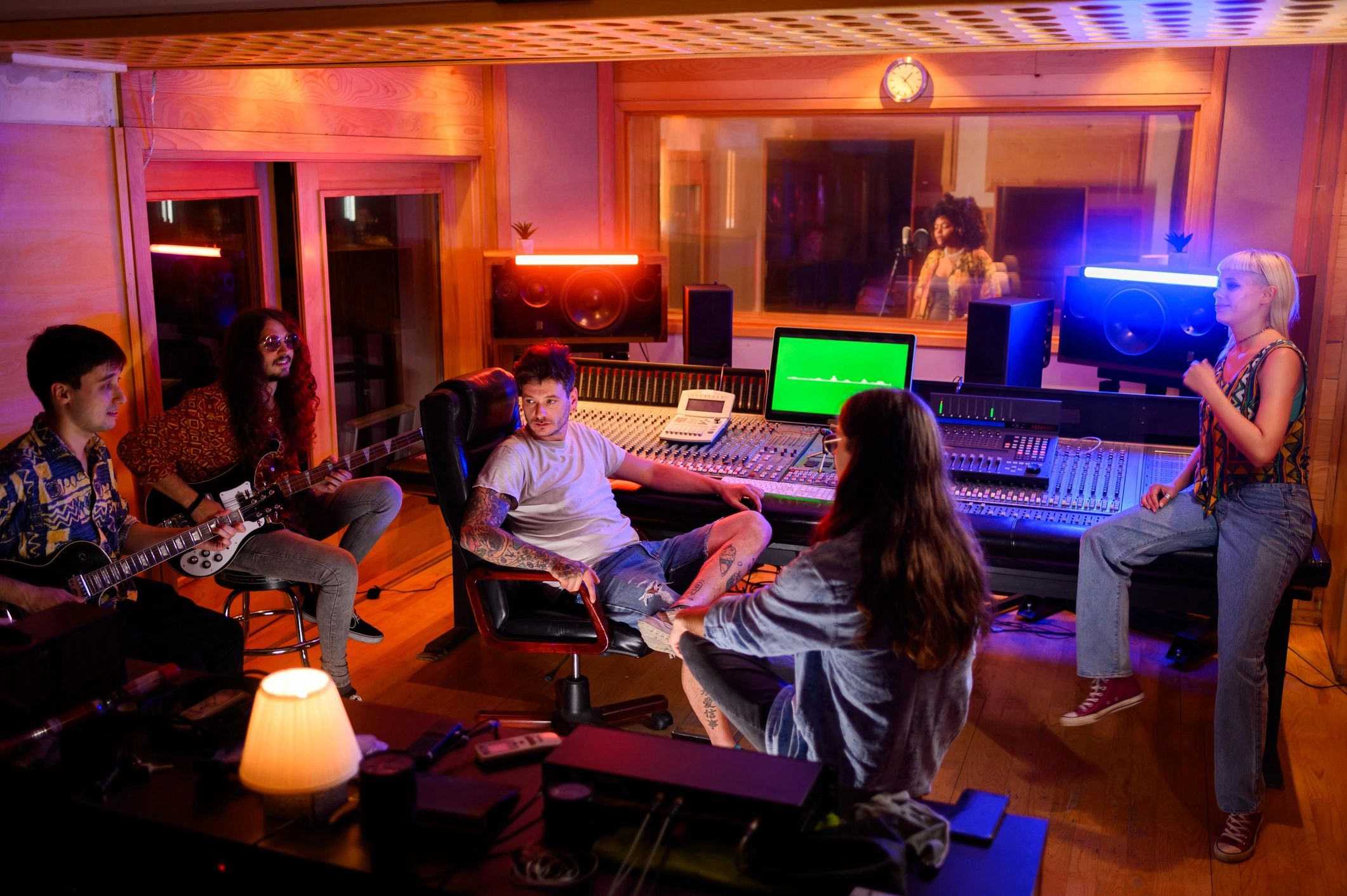 modern audio studio team
