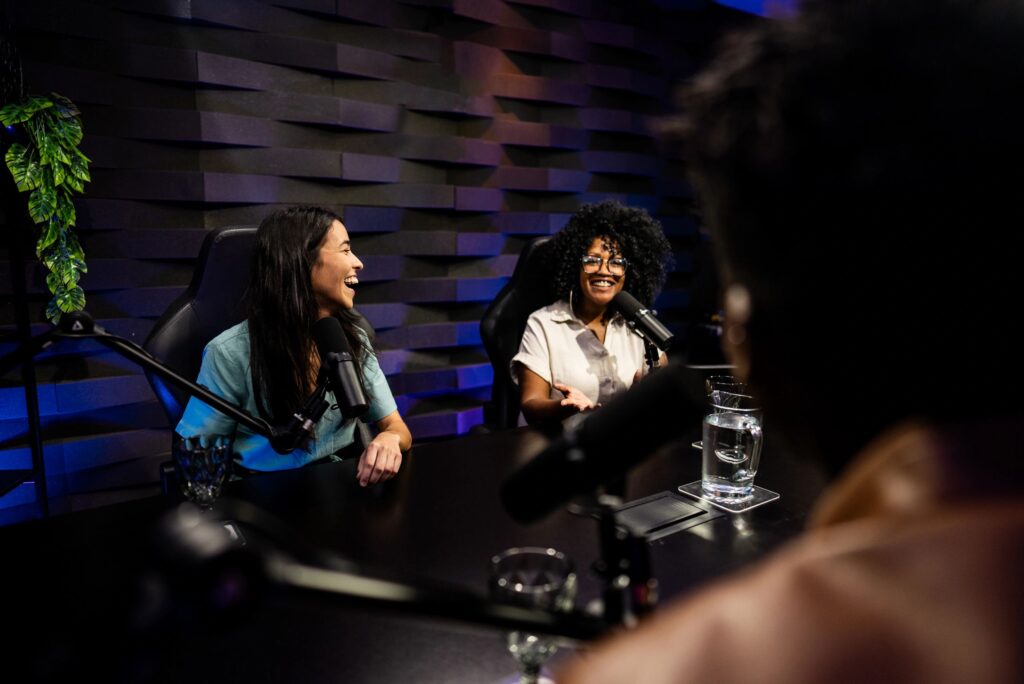 tech-inspired podcast course product image bold modern